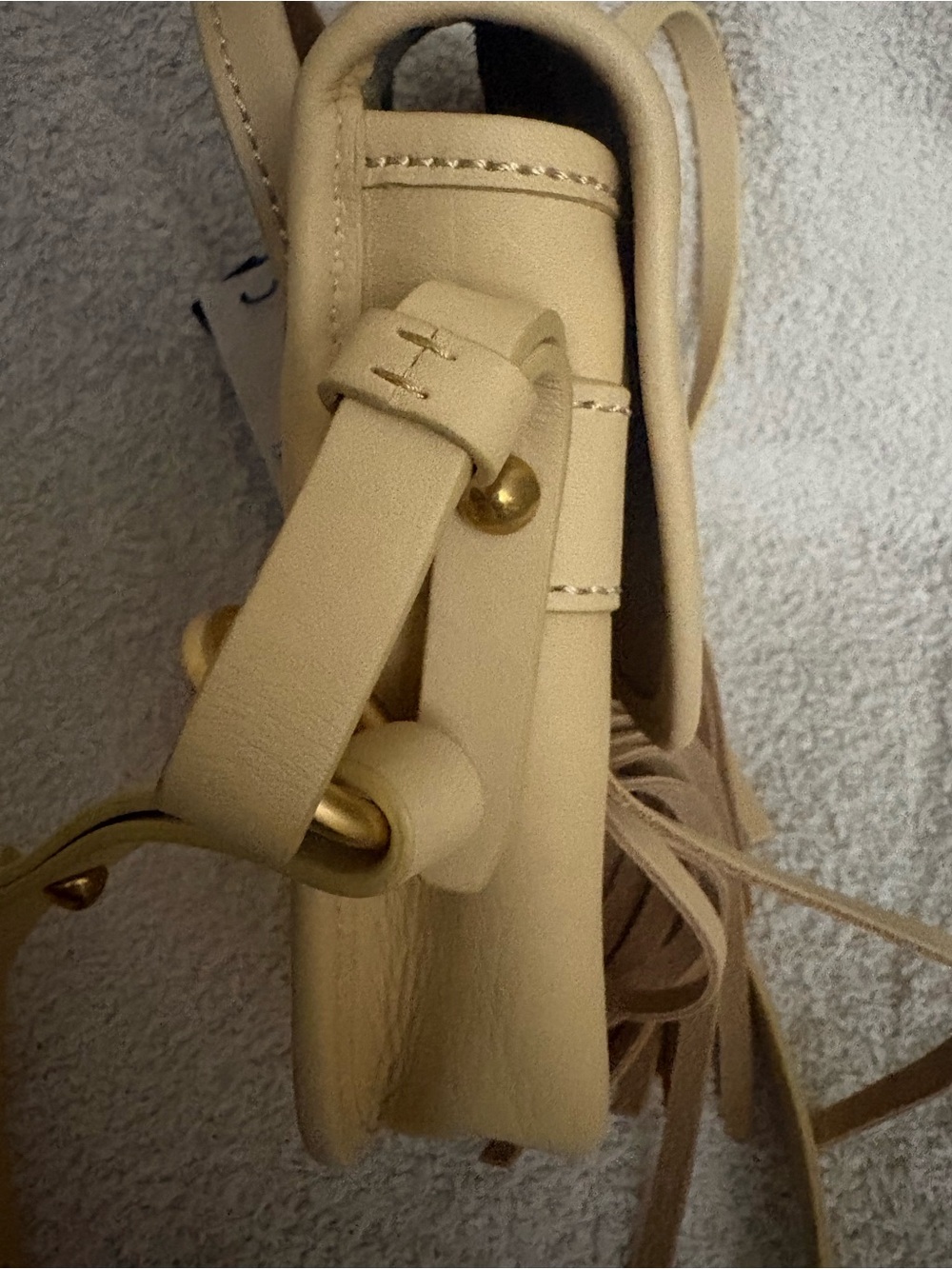 Dooney & Bourke Lulu Fiona Fringe Crossbody Bag in Cream NWT - Picture 13 of 16